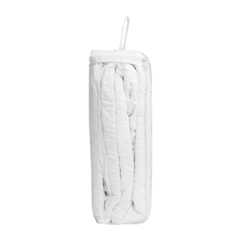 CUBRECOLCHÓN PALERMO BLANCO LISO IMP. 1.5 PLAZA 120X190+37 CM - 2