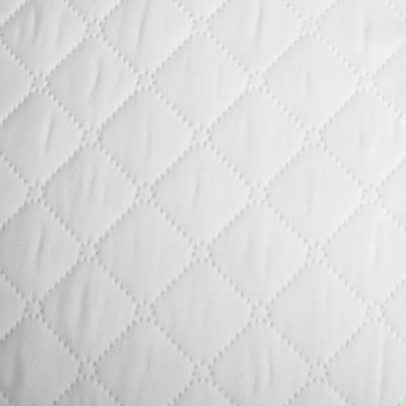 CUBRECOLCHÓN PALERMO 1 PLAZA BLANCO LISO IMP. 90X190+37 CM - 4
