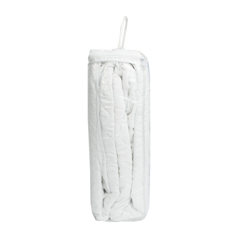 CUBRECOLCHÓN PALERMO BLANCO LISO IMP. KING 180X200+37 CM - 2