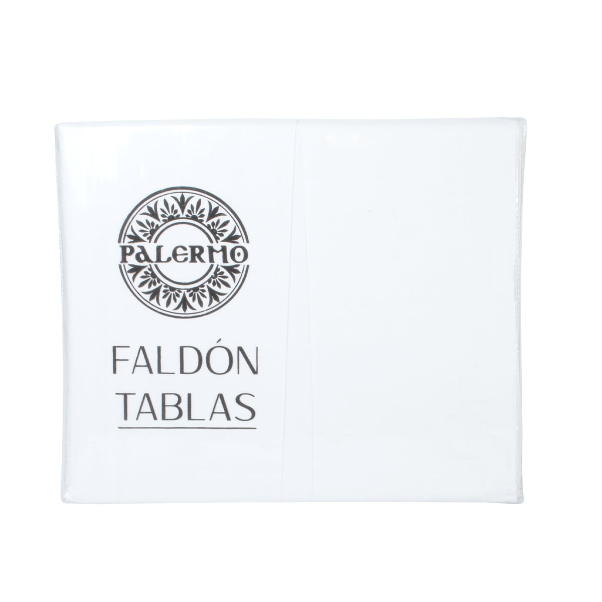 FALDÓN PALERMO QUEEN 144 HILOS BLANCO LISO - 1