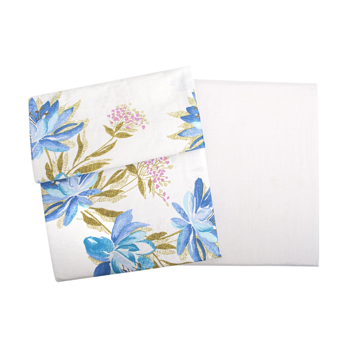 SET SÁBANA PALERMO LILIUM QUEEN 144 HILOS AZUL ESTAMPADO - 3