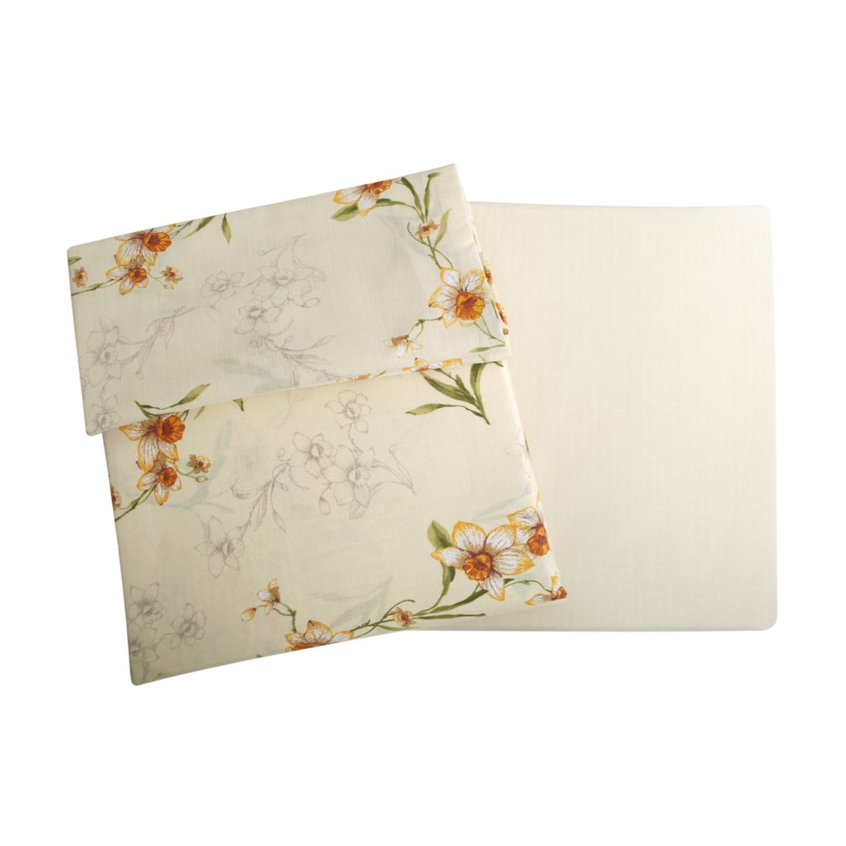 SET SÁBANA PALERMO NARCISO 1 PLAZA 144 HILOS IVORY ESTAMPADO - 3