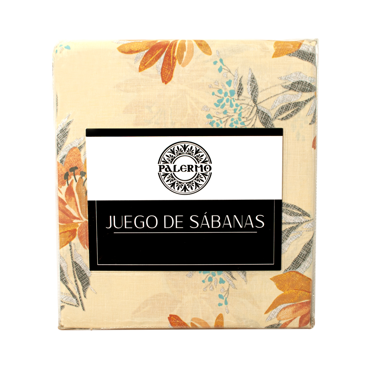 SET SÁBANA PALERMO LILIUM KING 144 HILOS BRONCE ESTAMPADO - 2