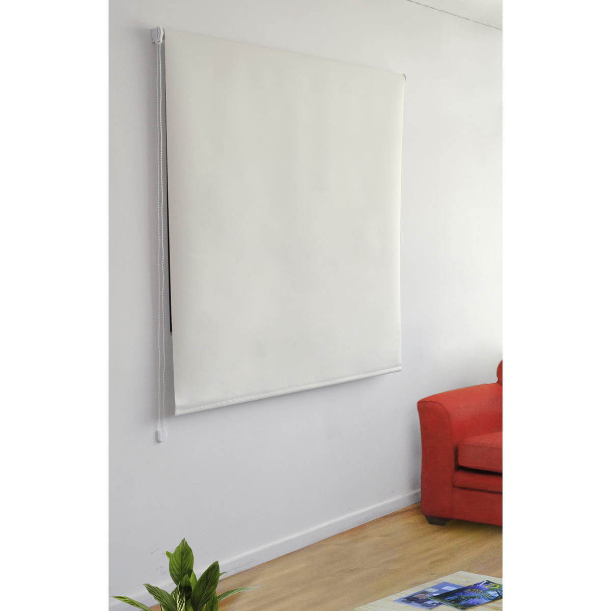 CORTINA ROLLER BLACKOUT MARFIL 135X250 CM - 4