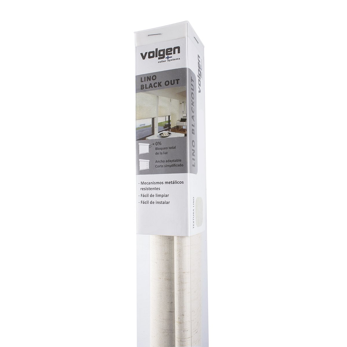 CORTINA ROLLER LINO BLACKOUT 090X250 CM - 3