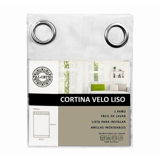 CORT. CONF. 'VELO LISO' COL. EN COLOR BLANCO ANILLA - 1