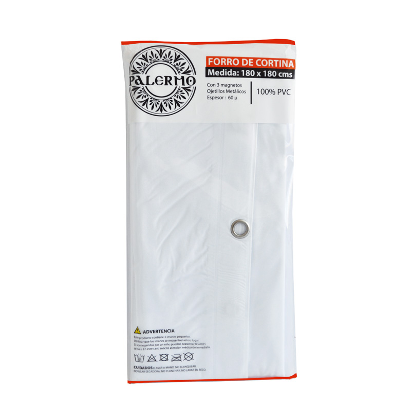 FORRO DE CORTINA PVC COL. BLANCO 180X180 - 2