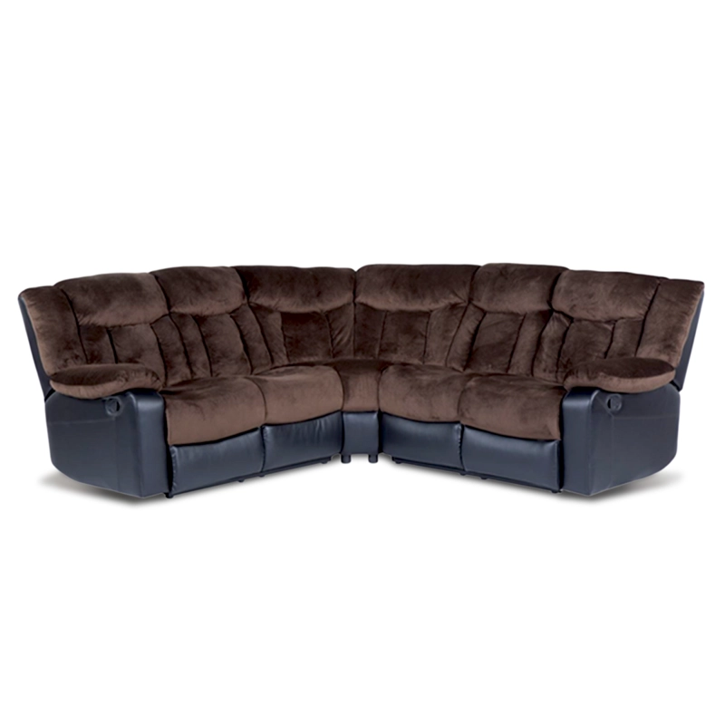 SOFÁ SECCIONAL DANIELS 5 CUERPOS TERCIOPELO MODERNO RECLINABLE DESMOND - 2