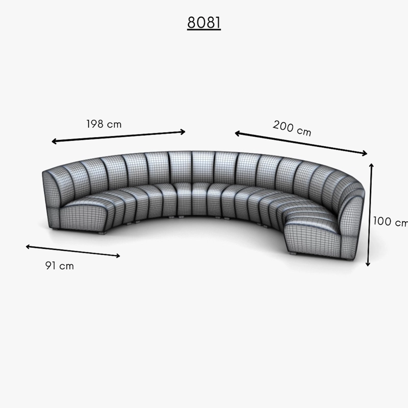 SOFA SECCIONAL PARA LIVING ARIZONA SIN CONSOLA 8081 - 7