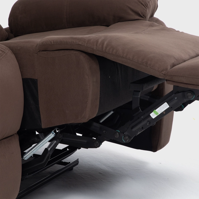 SOFÁ DANIELS 98060S 3 CUERPOS TERCIOPELO CAFE RECLINABLE CLÁSICO MARTELL MARRÓN - 13
