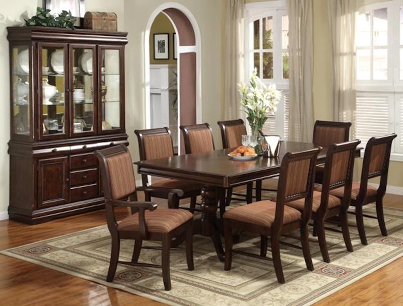 MESA COMEDOR TRADICIONAL + 6 SILLAS 2 SITIALES TERNARA - 1