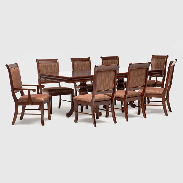 MESA COMEDOR TRADICIONAL + 6 SILLAS 2 SITIALES TERNARA - 2