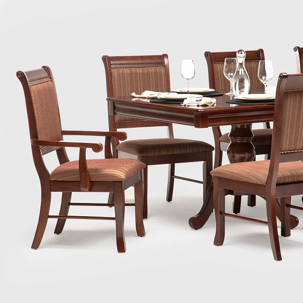 MESA COMEDOR TRADICIONAL + 6 SILLAS 2 SITIALES TERNARA - 3