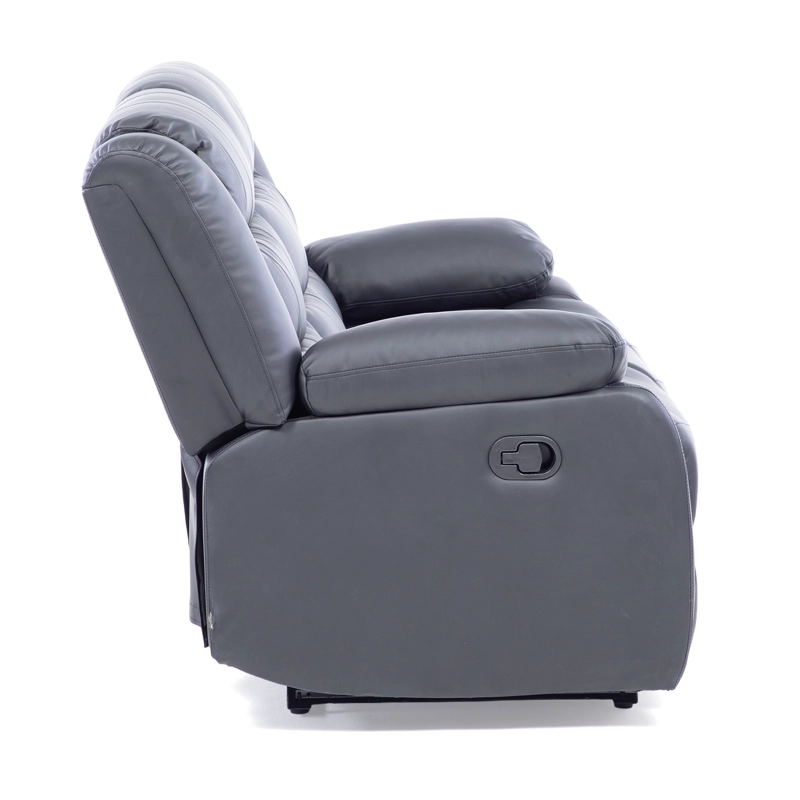 SOFA ROMA 3 CUERPOS NEGRO RECLINABLE MODERNO - 10