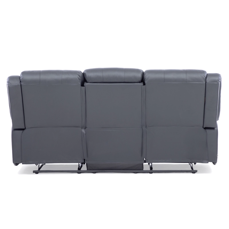 SOFA ROMA 3 CUERPOS NEGRO RECLINABLE MODERNO - 13