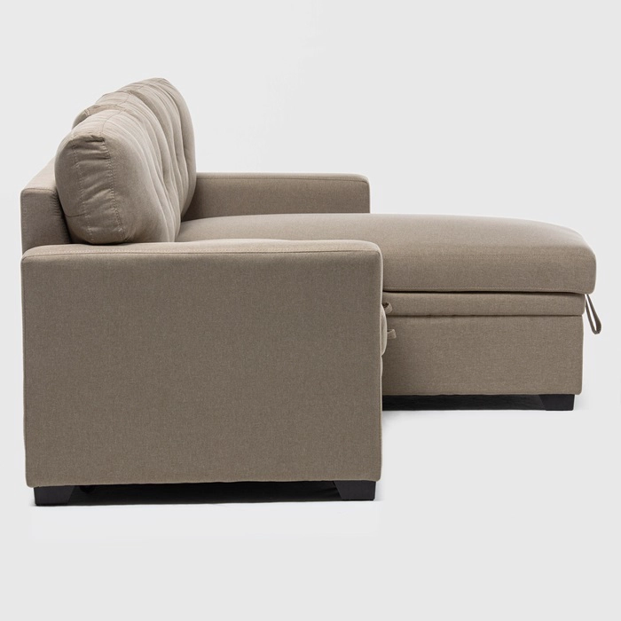 SOFÁ SECCIONAL DANIELS SIDNEY KMB1002BE LIBRE DISPOSICIÓN 3 CUERPOS LINO BEIGE CAMA 2 PLAZAS - 3