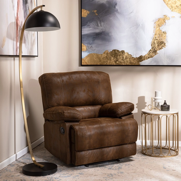 BERGER RECLINABLE MODERNO CASTLE CAFÉ 98023DBR - 2