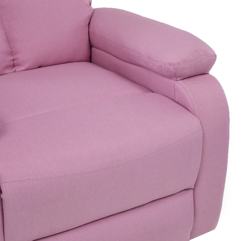 BERGER RECLINABLE MODERNO DE LINO ROSA MATHEUS VS8070BPK - 13