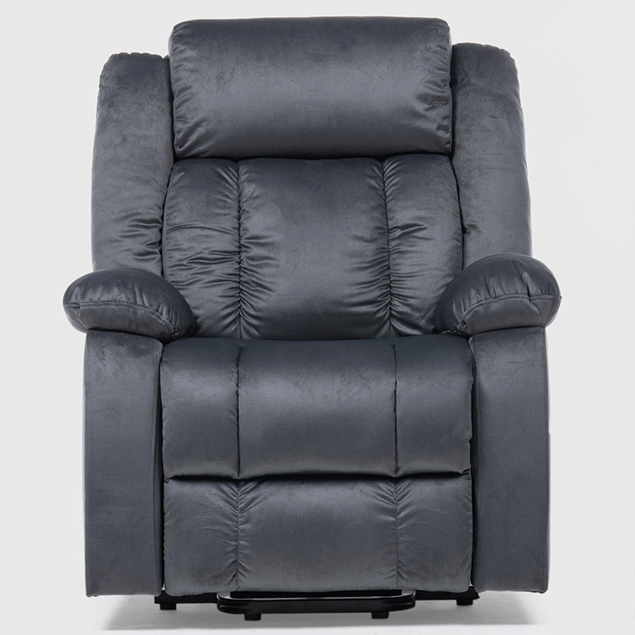 BERGER RECLINABLE ELÉCTRICO LIFT + MASAJE + CALENTADOR LIVORNO GRIS KM8822MDG - 7