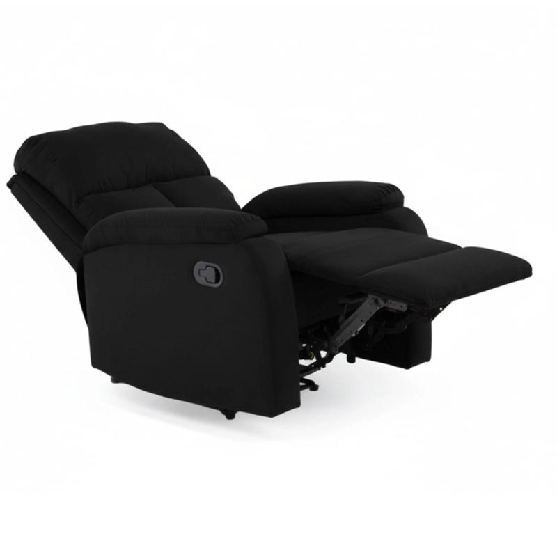 BERGER RECLINABLE MODERNO DE LINO NEGRO MATHEUS VS8070BBL - 3