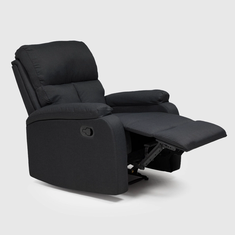 BERGER RECLINABLE MODERNO DE LINO NEGRO MATHEUS VS8070BBL - 5