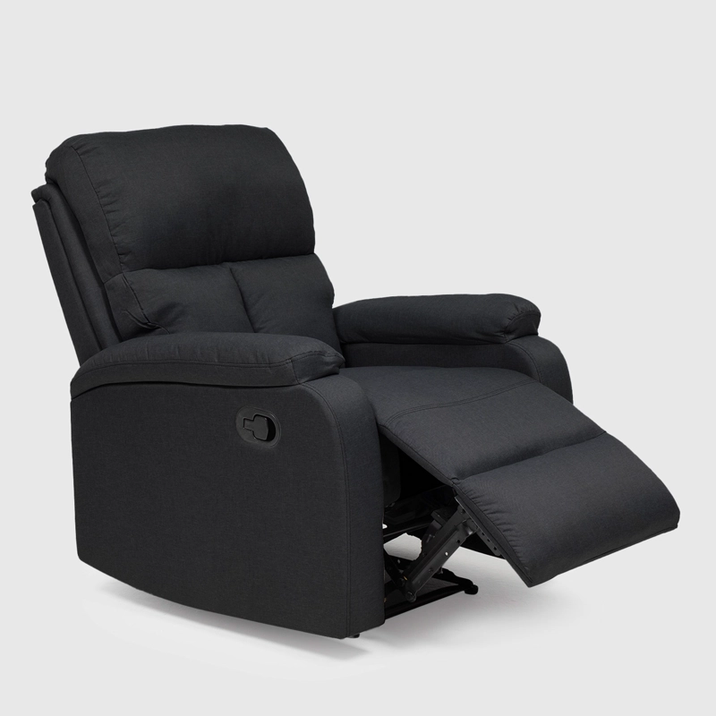 BERGER RECLINABLE MODERNO DE LINO NEGRO MATHEUS VS8070BBL - 6