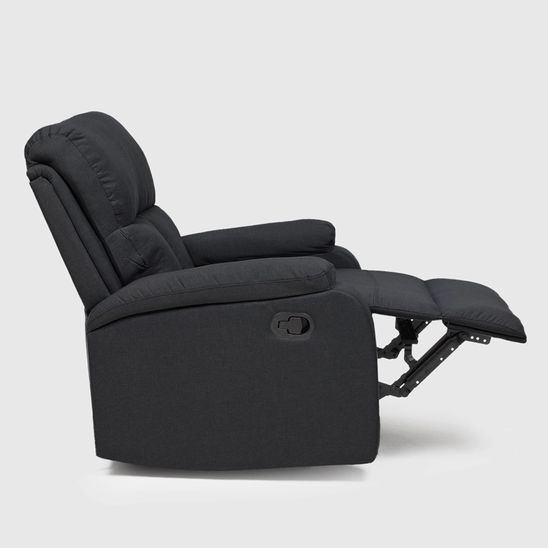 BERGER RECLINABLE MODERNO DE LINO NEGRO MATHEUS VS8070BBL - 7