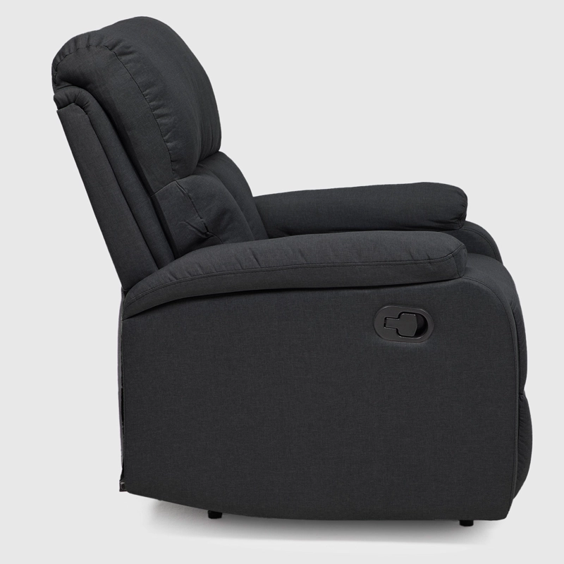 BERGER RECLINABLE MODERNO DE LINO NEGRO MATHEUS VS8070BBL - 8