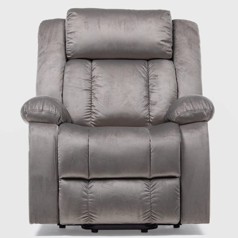 BERGER RECLINABLE ELÉCTRICO LIFT + MASAJE + CALENTADOR LIVORNO GRIS CLARO KM8822MLG - 6