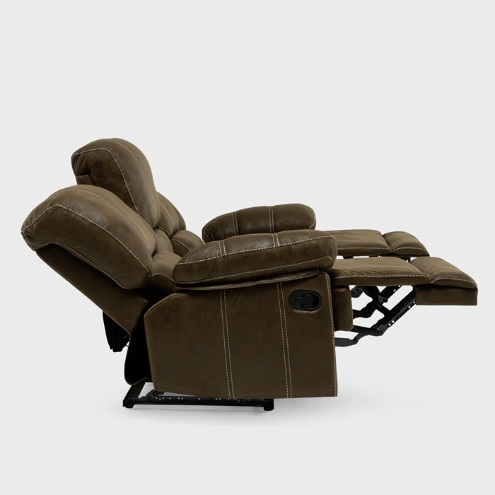 SOFÁ 3 CUERPOS 3 RECLINABLE CLÁSICO CASTLE CUERO VIEJO 98023R4S - 6