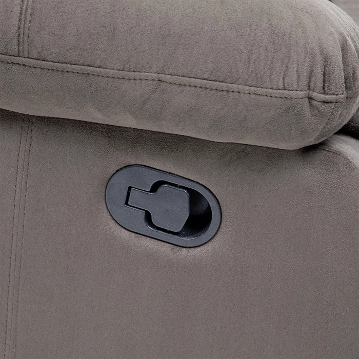 SOFÁ 3 CUERPOS RECLINABLE CLÁSICO MARTELL GRIS 98060SGR - 7