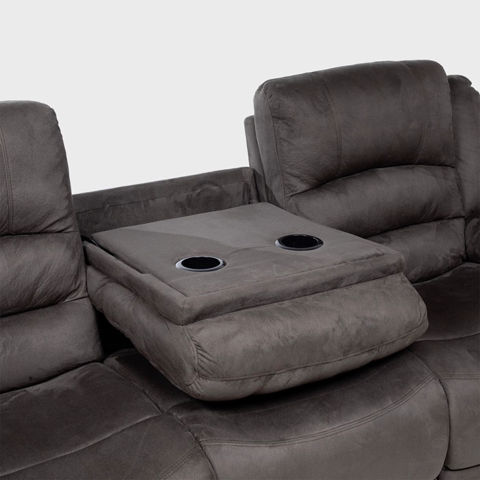 SOFÁ 3 CUERPOS RECLINABLE CLÁSICO MARTELL GRIS 98060SGR - 8