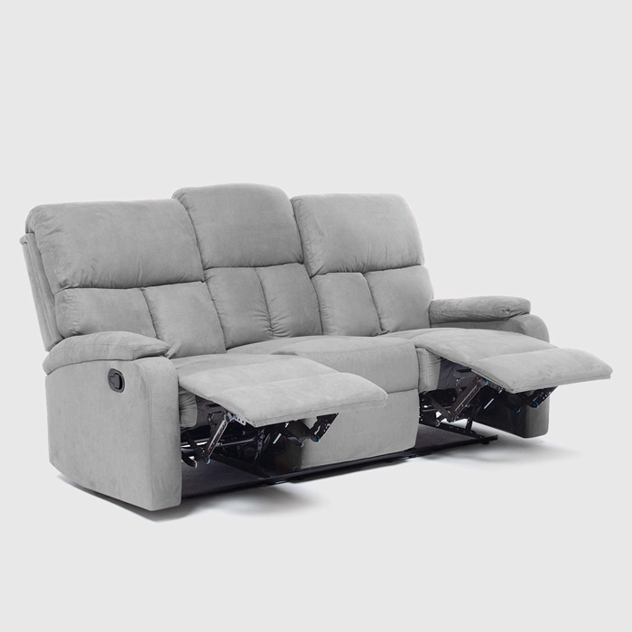 SOFÁ DANIELS VS8070SGR 3 CUERPOS GRIS RECLINABLE MODERNO MATHEUS - 8