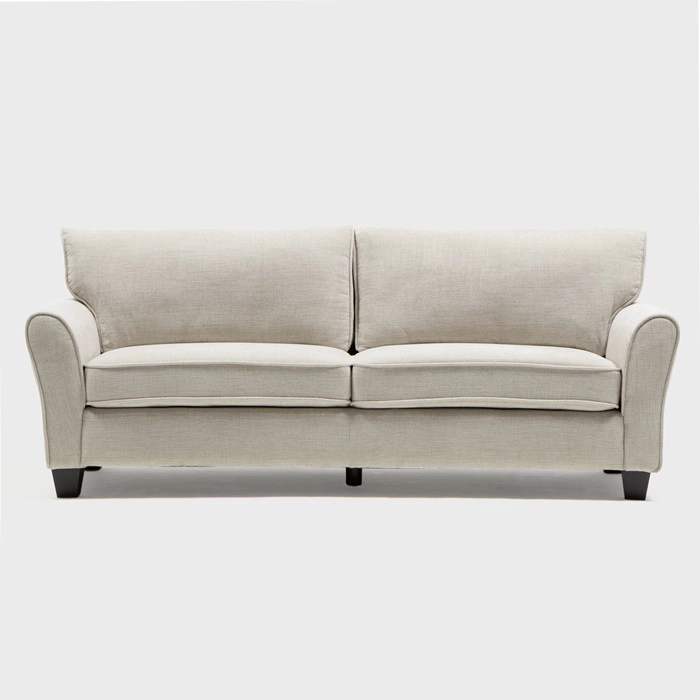 SOFÁ DANIELS KM2500S 3 CUERPOS BEIGE MODERNO ELEGANTE NEW CHARLOTTE - 4