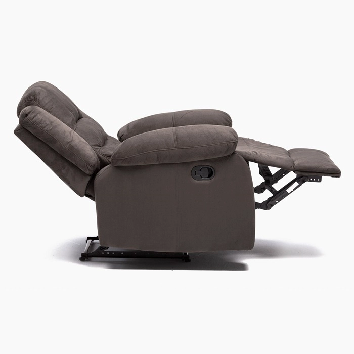 BERGER DANIELS FG98060RGR TERCIOPELO GRIS RECLINABLE 1 CUERPO MODERNO MARTELL - 4