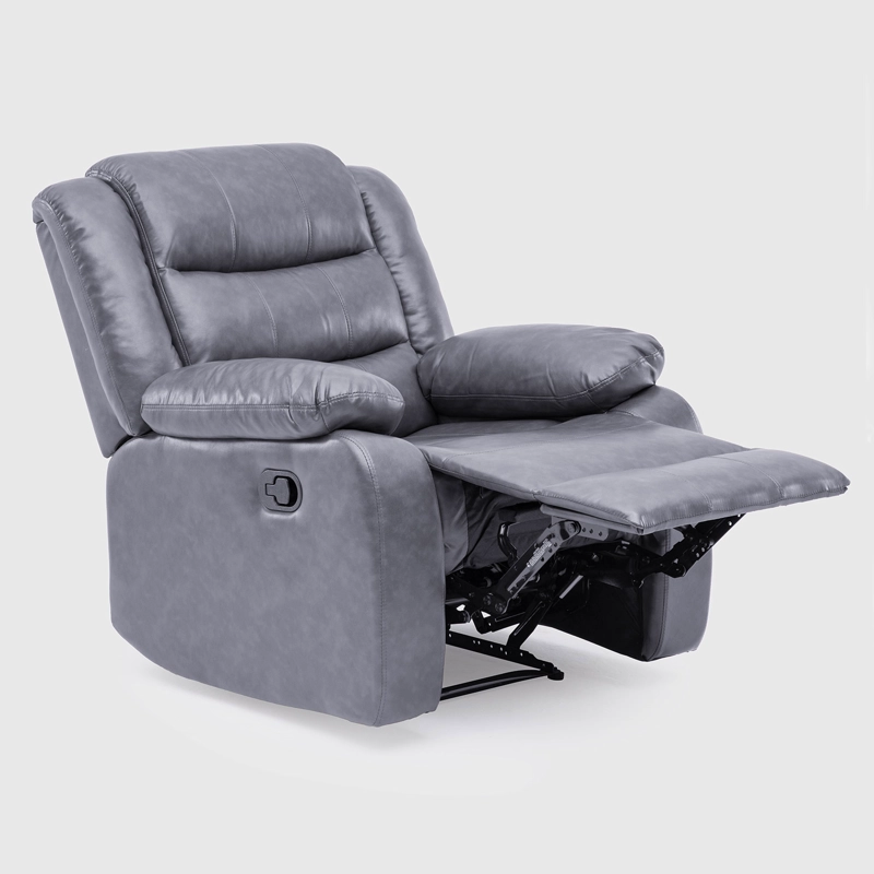 BERGER DANIELS KM060RGR GRIS RECLINABLE 1 CUERPO MODERNO PU BERLIN - 4