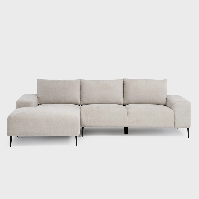 SOFÁ SECCIONAL IZQUIERDO MODERNO BEIGE CASTELO KM2315LIV - 4