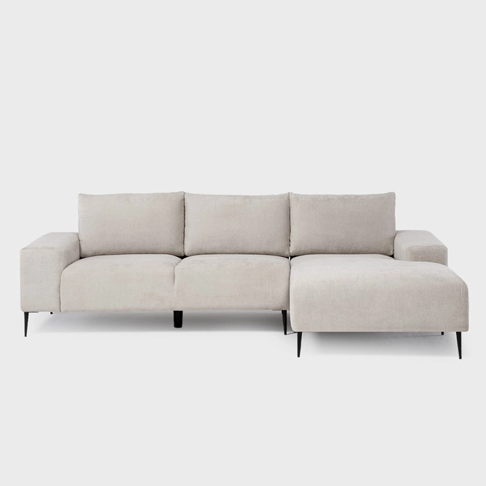 SOFÁ SECCIONAL DERECHO MODERNO BEIGE CASTELO KM2315RIV - 4