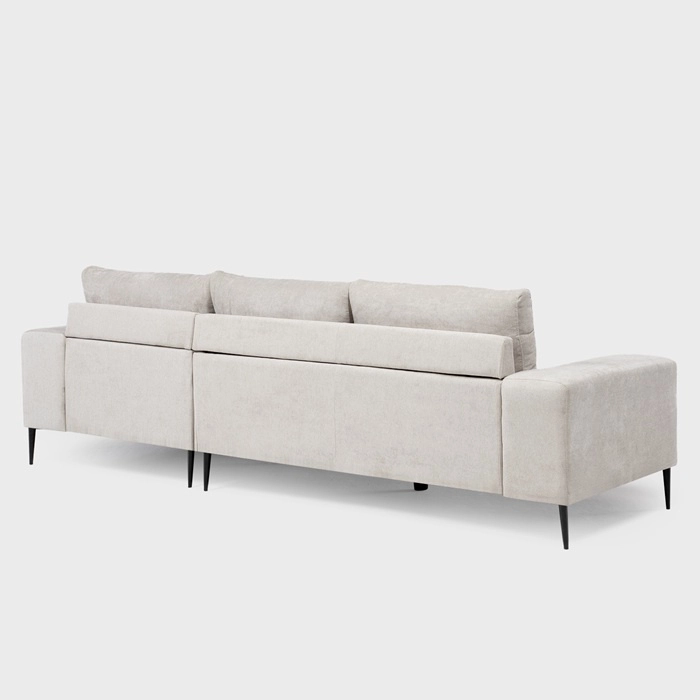 SOFÁ SECCIONAL DERECHO MODERNO BEIGE CASTELO KM2315RIV - 6
