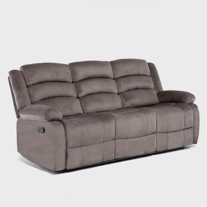 SOFÁ 3 CUERPOS RECLINABLE CLÁSICO MARTELL MARRÓN 98060S - 5