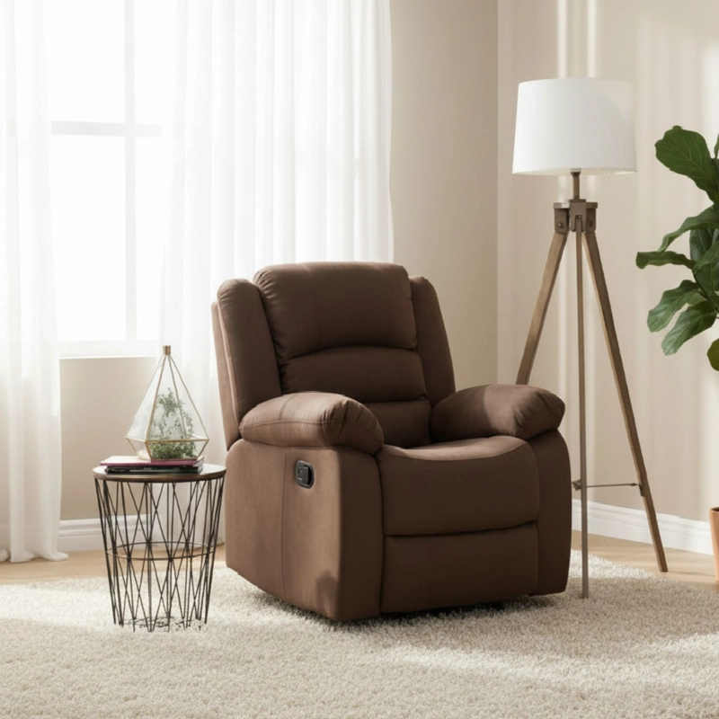LIVING SOFÁ 3 CUERPOS RECLINABLE MARTELL CAFÉ + 2 BERGERS 98060 - 2
