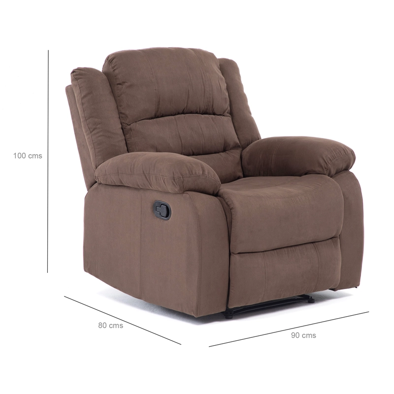LIVING SOFÁ 3 CUERPOS RECLINABLE MARTELL CAFÉ + 2 BERGERS 98060 - 4