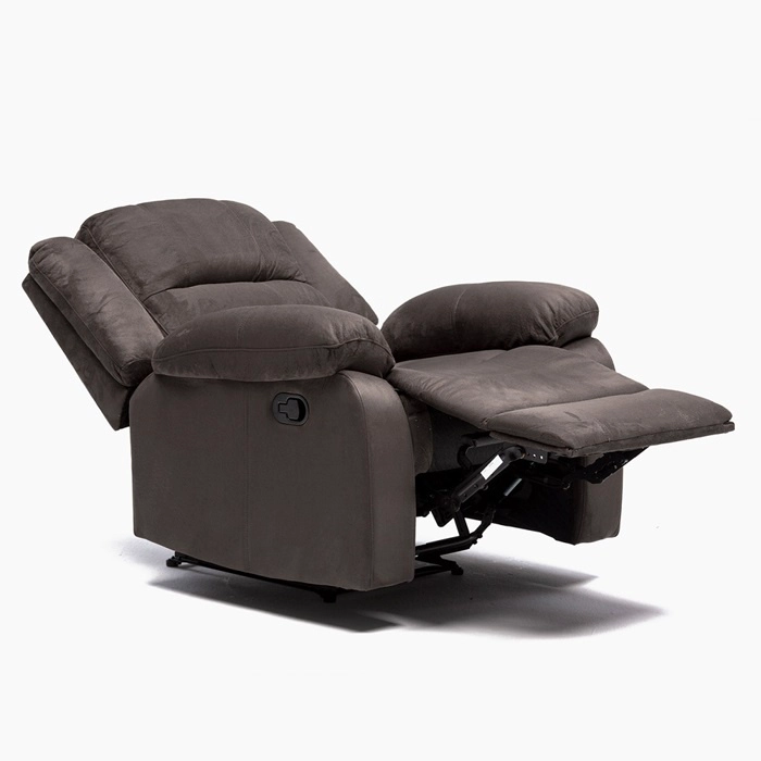 LIVING SOFÁ 3 CUERPOS RECLINABLE MARTELL GRIS + 2 BERGERS FG98060GR - 9