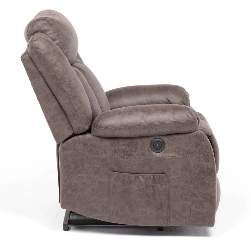 BERGER RECLINABLE ELÉCTRICO CON MASAJE + CALENTADOR LIVORNO CAFÉ KM8822MBR - 2