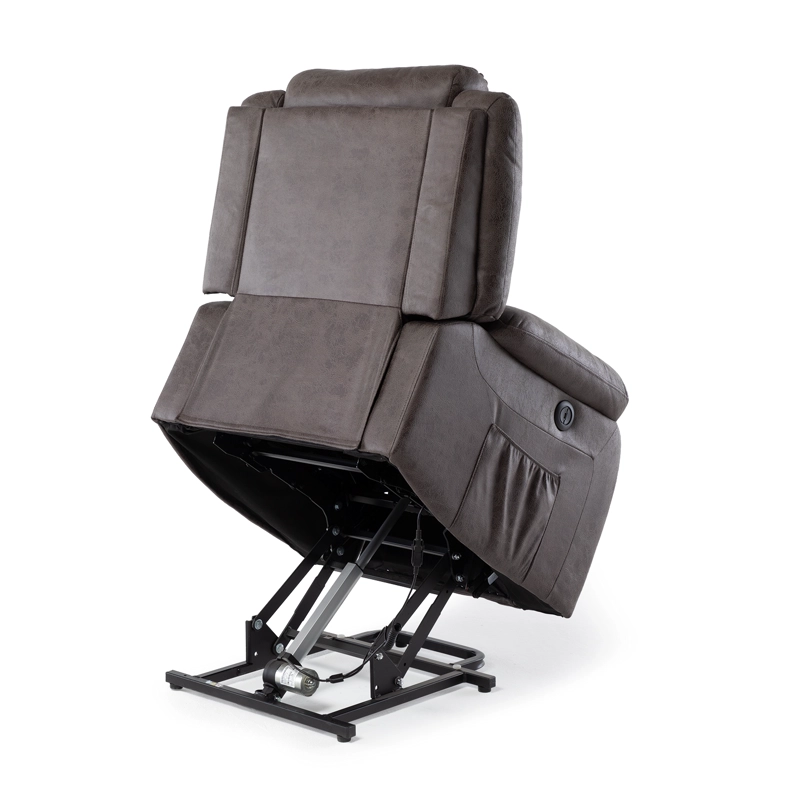 BERGER RECLINABLE ELÉCTRICO CON MASAJE + CALENTADOR LIVORNO CAFÉ KM8822MBR - 4