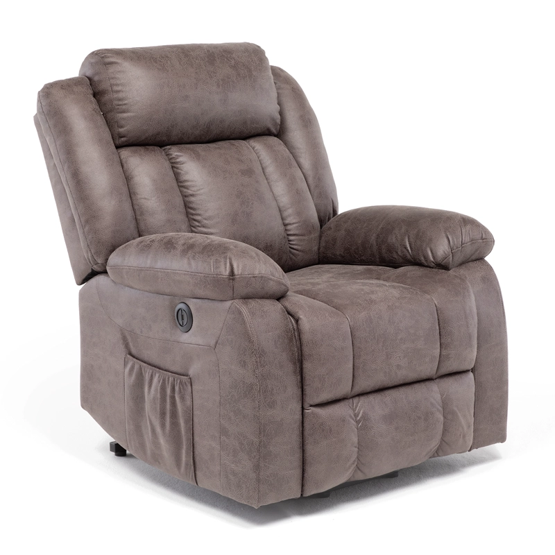 BERGER RECLINABLE ELÉCTRICO CON MASAJE + CALENTADOR LIVORNO CAFÉ KM8822MBR - 7