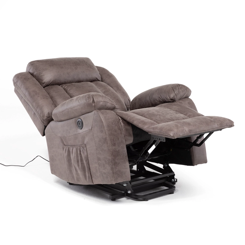 BERGER RECLINABLE ELÉCTRICO CON MASAJE + CALENTADOR LIVORNO CAFÉ KM8822MBR - 10