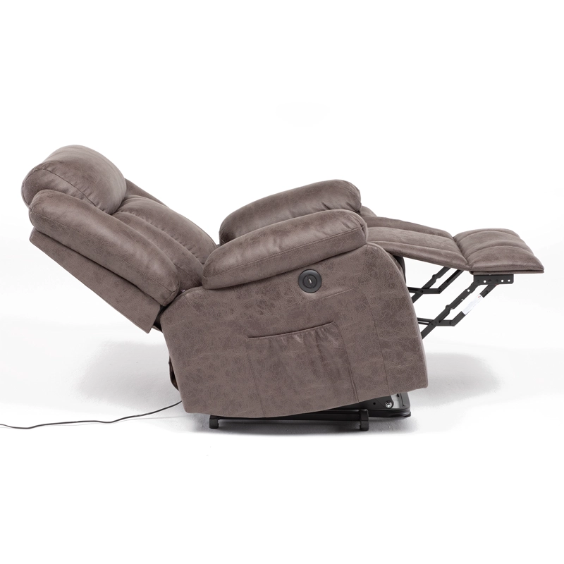 BERGER RECLINABLE ELÉCTRICO CON MASAJE + CALENTADOR LIVORNO CAFÉ KM8822MBR - 11