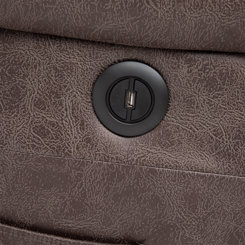 BERGER RECLINABLE ELÉCTRICO CON MASAJE + CALENTADOR LIVORNO CAFÉ KM8822MBR - 13