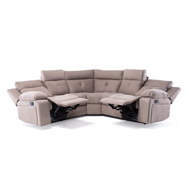SOFÁ SECCIONAL RECLINABLE LIVING ARIZONA BEIGE SIN CONSOLA 8081KH - 9
